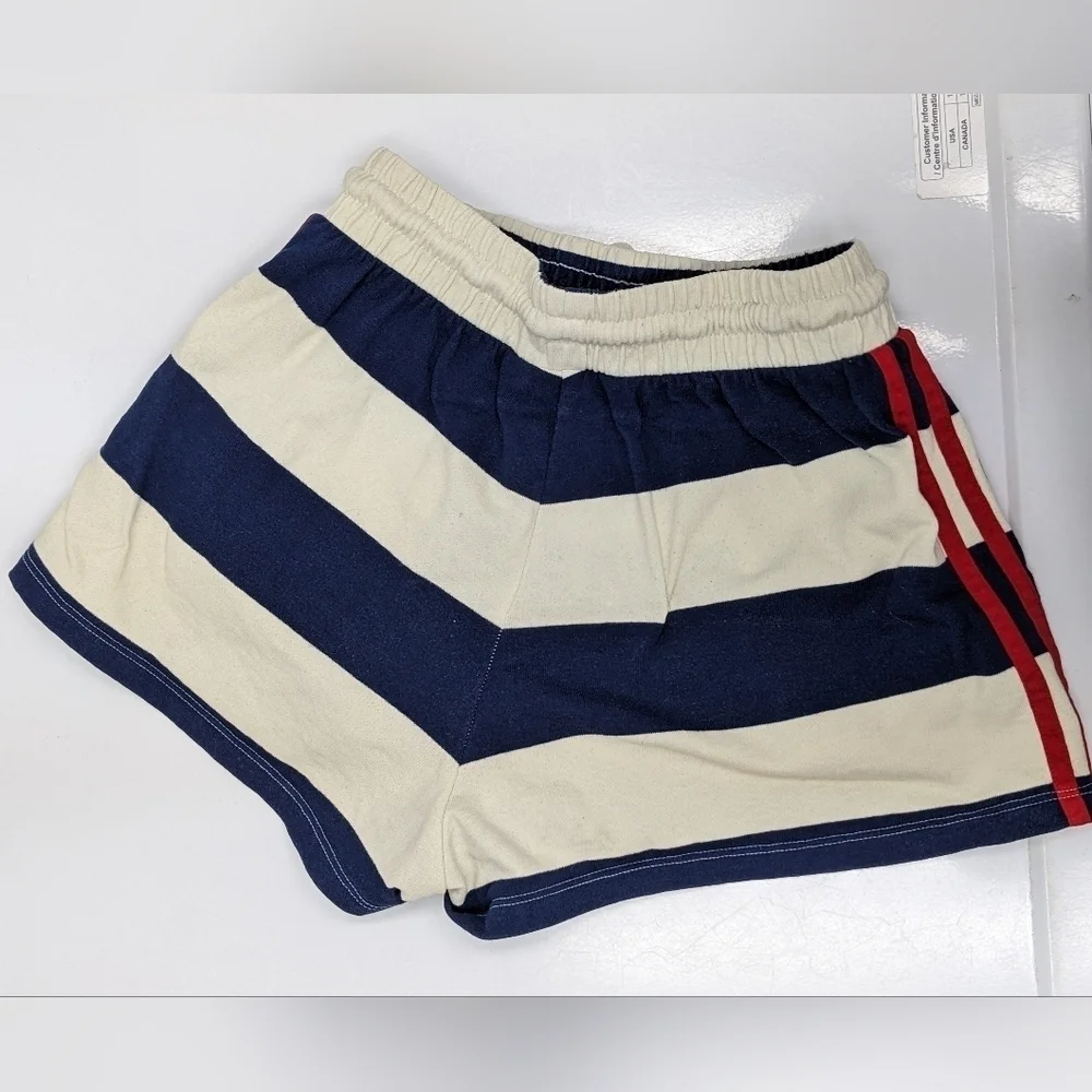 Adidas women's mid waist striped shorts size XS - Picture 5 of 14